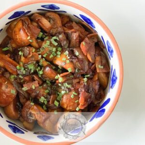 Cogumelos Salteados com Molho de Soja