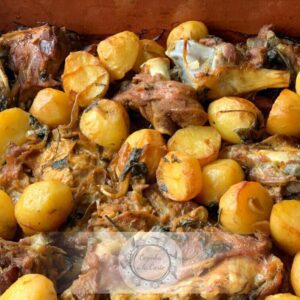 Batatas Assadas no Forno (Acompanhamento Cabrito de Páscoa)