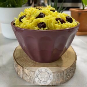 Arroz de Passas e Pinhões