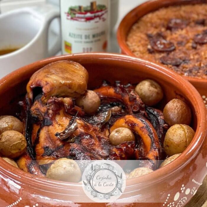 Polvo e Arroz do mesmo no Forno