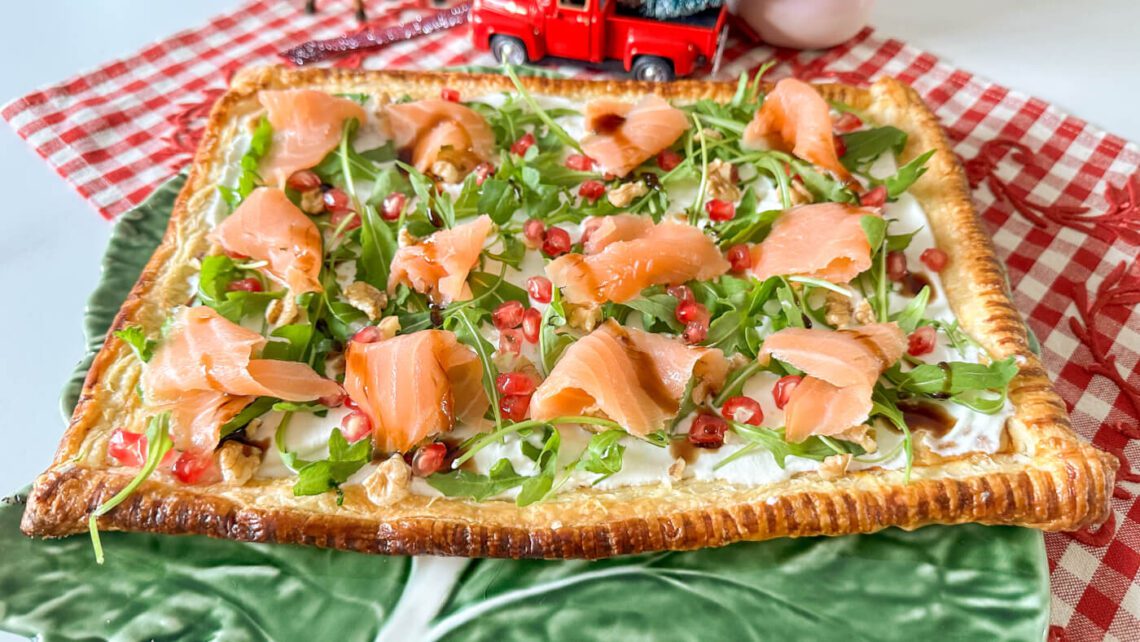 Tarte Folhada de Ricota e Salmão