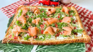 Tarte Folhada de Ricota e Salmão